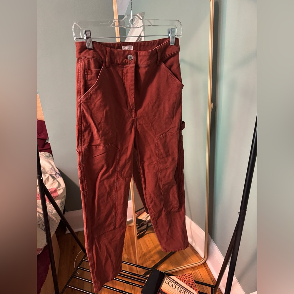 Wilfred free Brown Cargo Pants Sturdy Cotton Casual